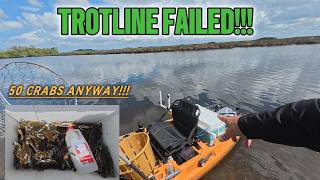 50 BLUE CRABS AFTER MY TROTLINE FAILED!!!