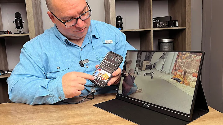 Arzopa Portable Monitor 15 6'' FHD HDR 1080p