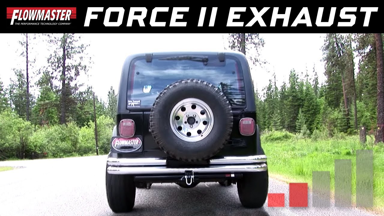 1997-99 Jeep Wrangler TJ ,  - Force II Cat-back Stainless Steel  Exhaust System 817493 - YouTube