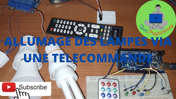 ARDUINO : RECEPTEUR INFRAROUGE VS1838B / ALLUMAGE DES LAMPES VIA UNE TELECOMMANDE (2)