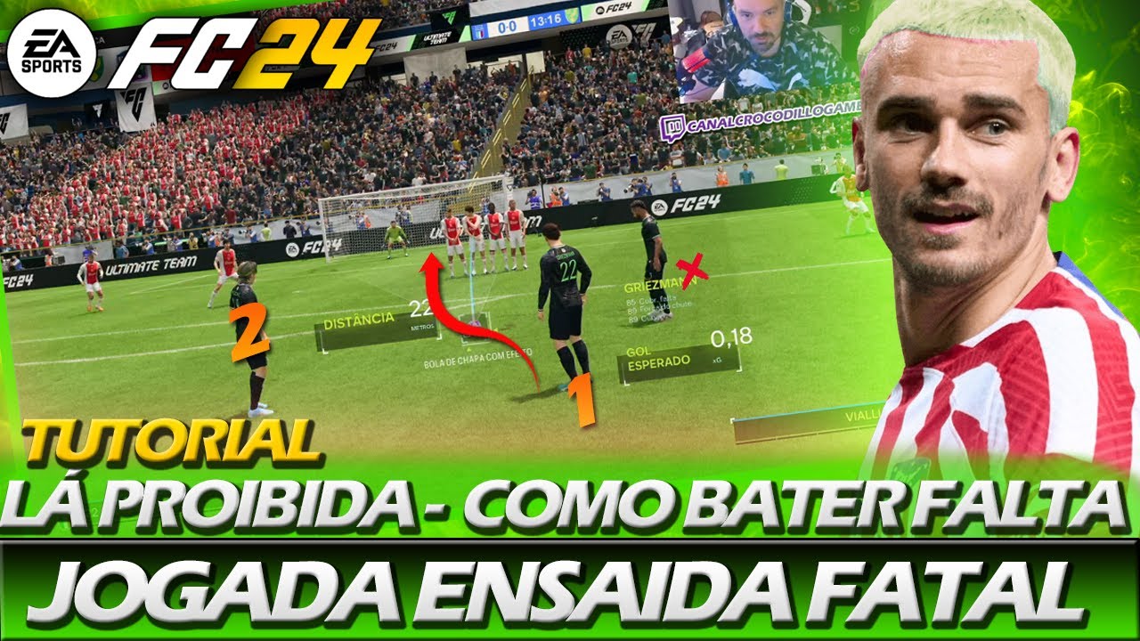 Como fazer gol de falta no EA FC 24! #eafc24 #fifa24 #dicas #tutorial