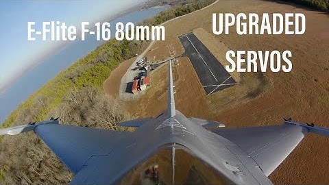 E-Flite F-16 80mm | Re Maiden After Upgrades | Servos, Receiver, Taileron Mixing
