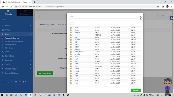 Webmin Setting 4 Virtual Host Apache Web Server