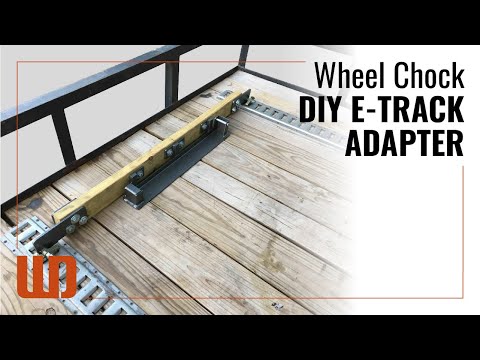 WheelDock DIY E-Track Motorcycle Wheel Chock Adapter in Action