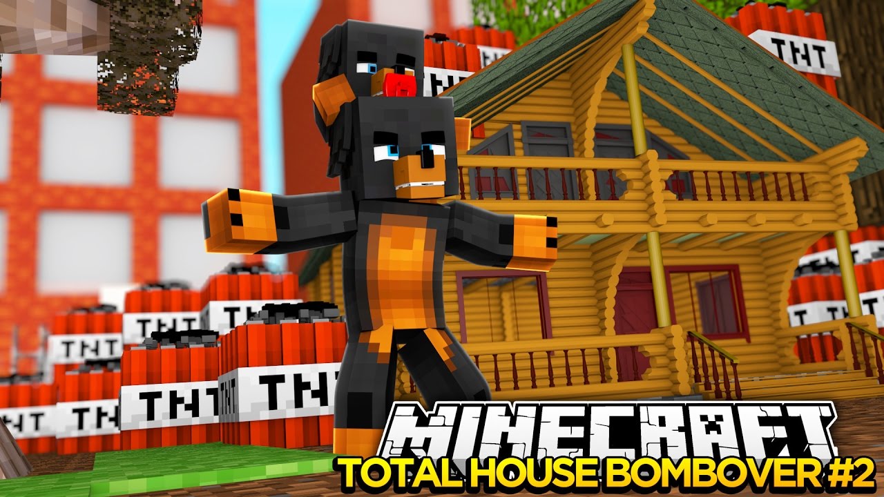Minecraft - HOW MUCH TNT DOES IT TAKE TO BLOW UP THIS HOUSE? EPIC FAIL - Little Baby Max