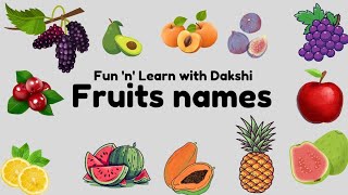 Fruits Name | Learn Fruits Name in English Learning | #apple #banana #fun #fruits