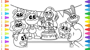 Poppy Playtime: Chapter 3 New Coloring Pages | How to Color Smiling Critters | Gaming Character