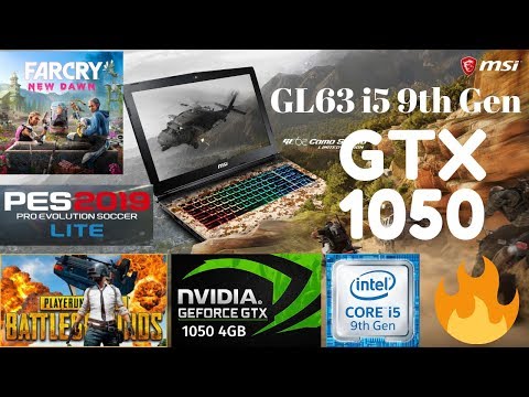 MSI GL63 9RC i5 9th Gen GAMING TEST | GTX 1050 4GB