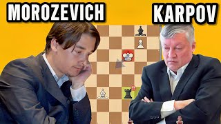 Alexander Morozevich vs. Anatoly Karpov, 2008 | Round : 5