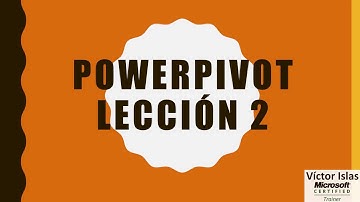 PowerPivot Cargar datos de Access lección 2