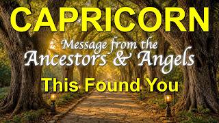 CAPRICORN This Found You For A Reason "A DECISION THAT CHANGES EVERYTHING" Angel & Ancestor Message