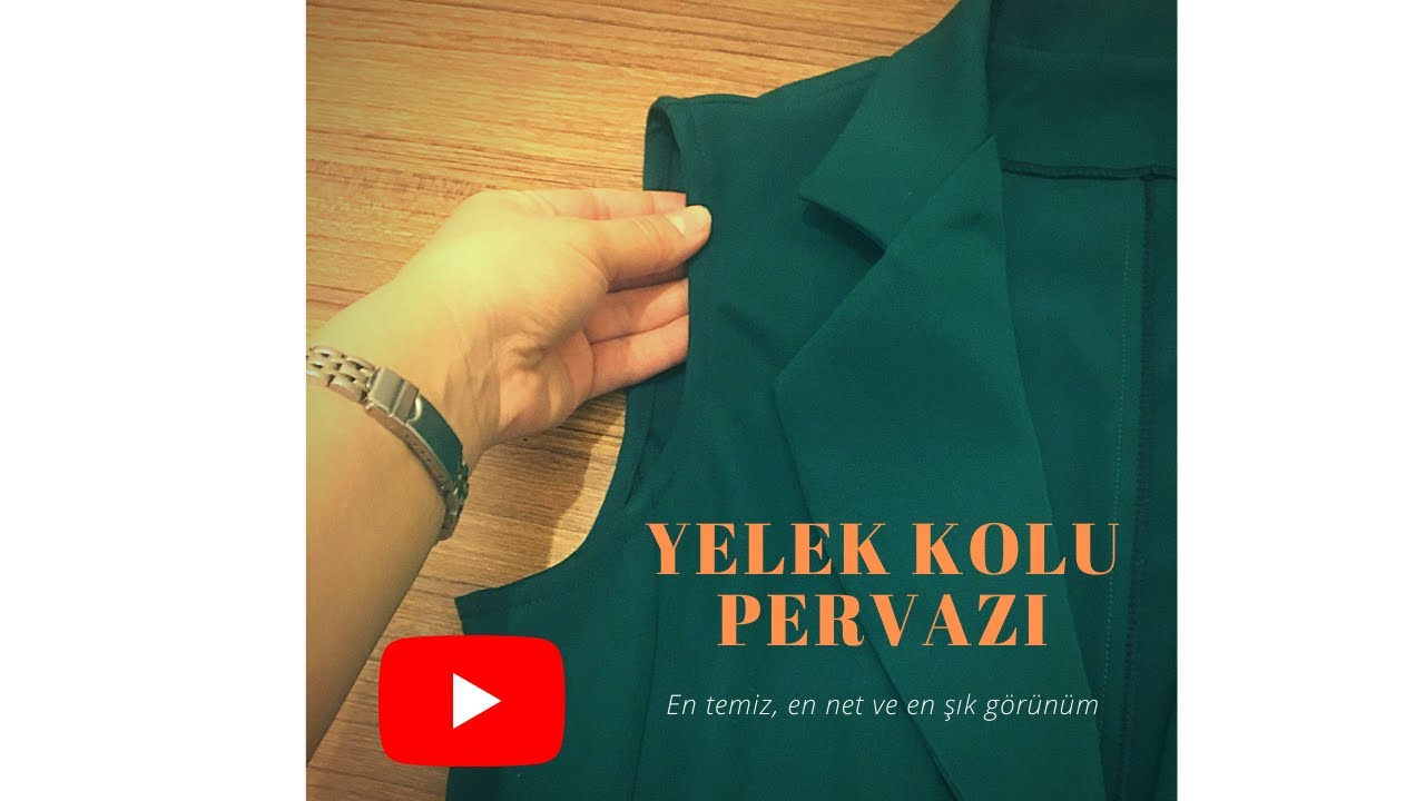 EN TEMİZ VE NET PERVAZ ÇALIŞMASI | Yelek Kolu Pervaz Dikimi | Vest arm trim sewing