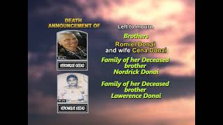 Veronique Geead ~ Long Obituary