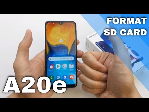 삼성 Galaxy A20e에서 SD 카드를 포맷하는 방법