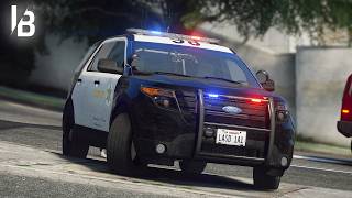 Realistic LA Sheriff Patrol with ALPR Hits & High-Risk Calls