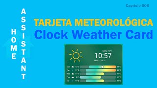 Tarjeta meteorológica Clock Weather Card para Home Assistant screenshot 5