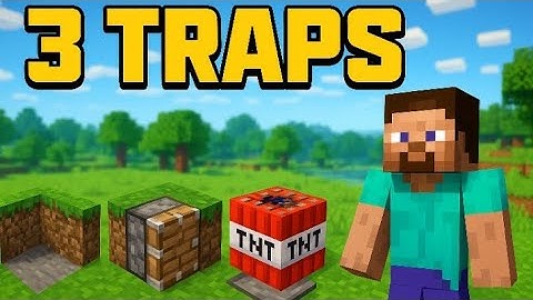 How To Make 3 Traps ⭐⭐⭐ #minecraft #new #mcpe #trap #video #viral #fyp