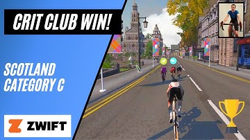Crit Club Stage 5 Win in Glasgow?!? // Zwift Race // Category C
