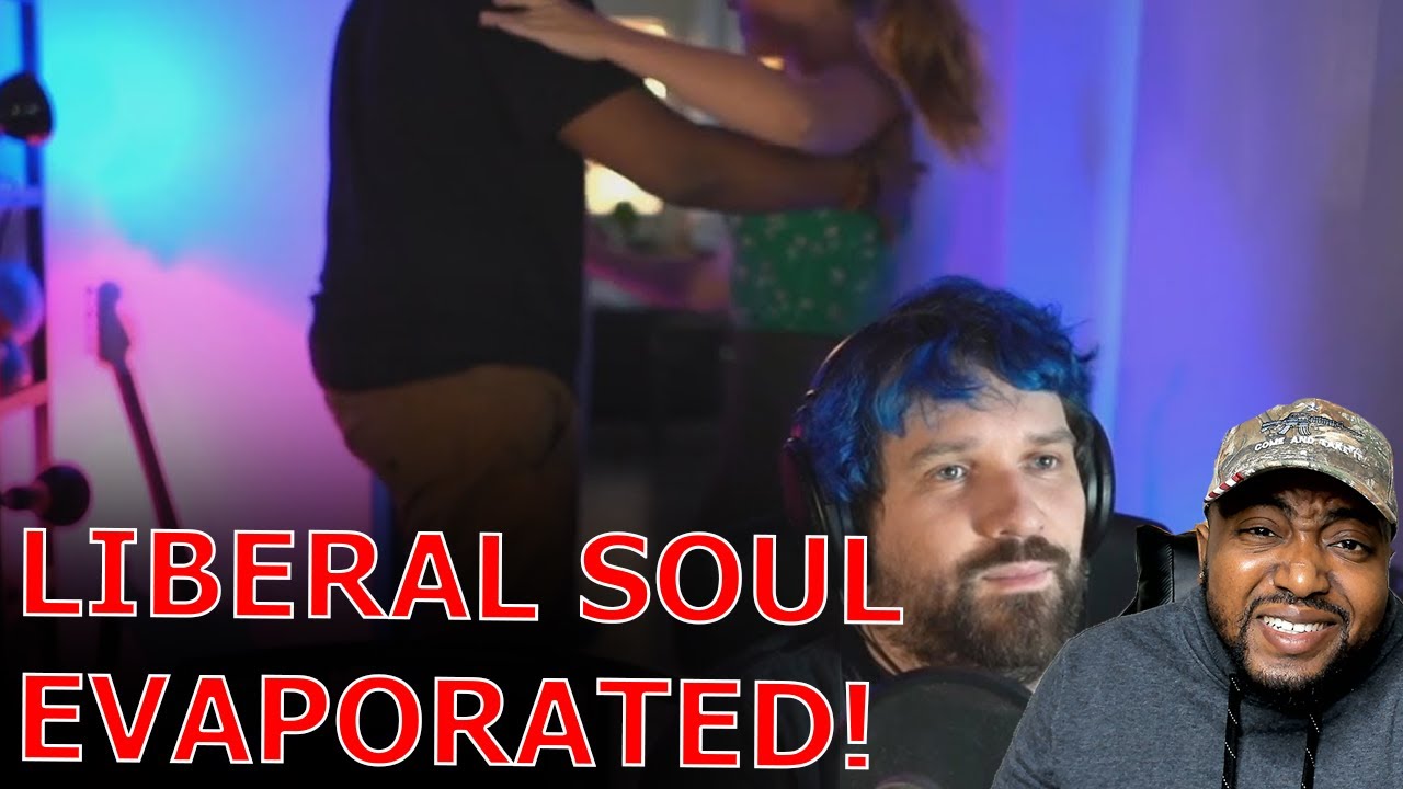 Blue Haired Liberal Slowly Dies Inside While Large Man Dances With His Wife On Live Stream!
