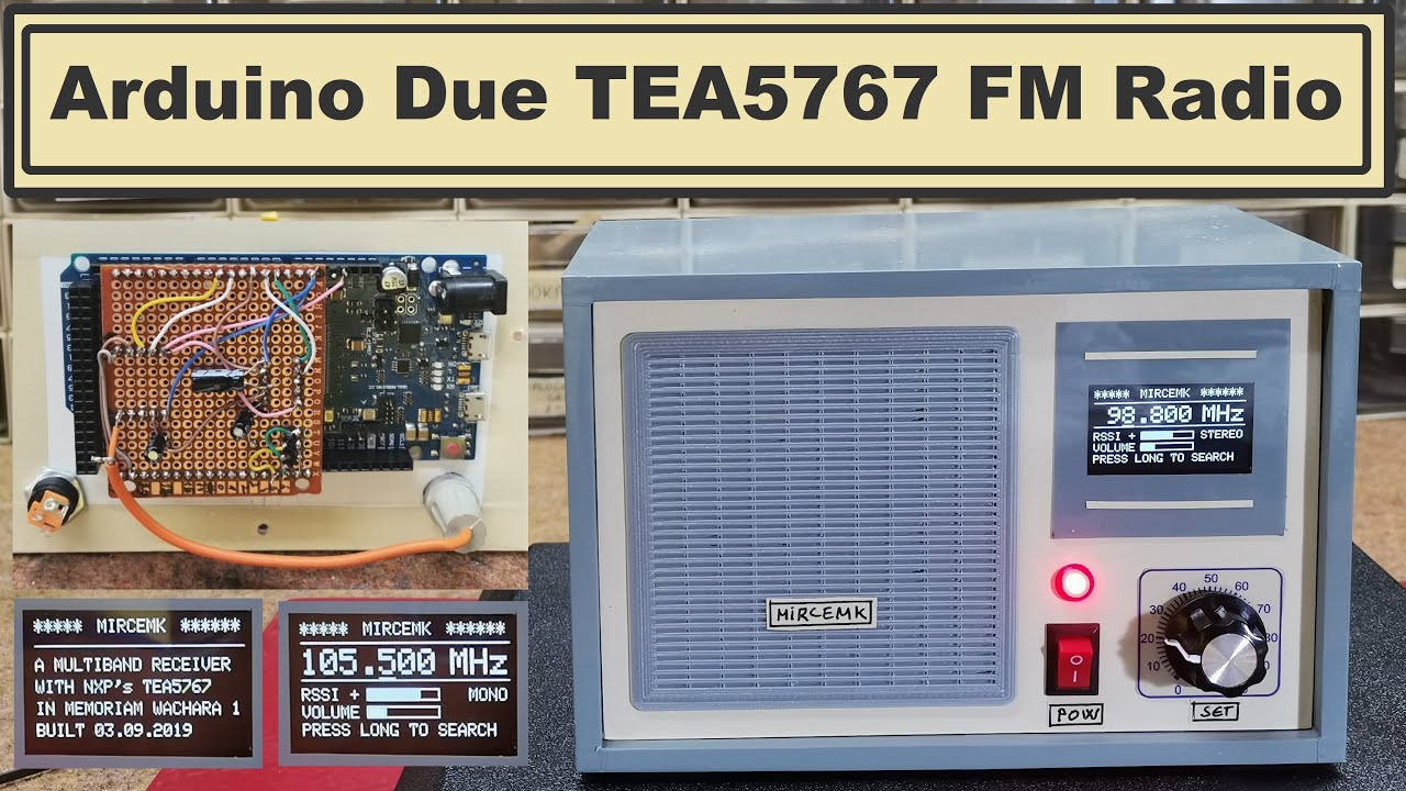 DIY Arduino Due TEA5767 FM Radio - YouTube