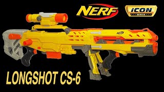 Nerf Icon Longshot Cs-6 - Unboxing & Firing Test