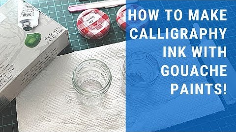 How to Make Inks for Copperplate Calligraphy with Gouache Paints