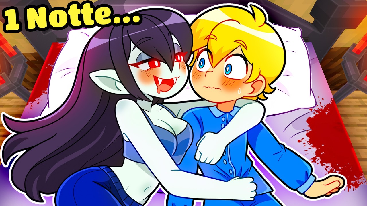 1 NOTTE con una VAMPIRA INNAMORATA su Minecraft!