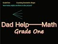 Daddy Help Grade One Math Tutorial-39: Counting geometric shape