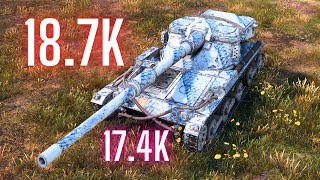 World of Tanks Manticore  18.7K Assist + Damage & Manticore  17.4K & 16.5K