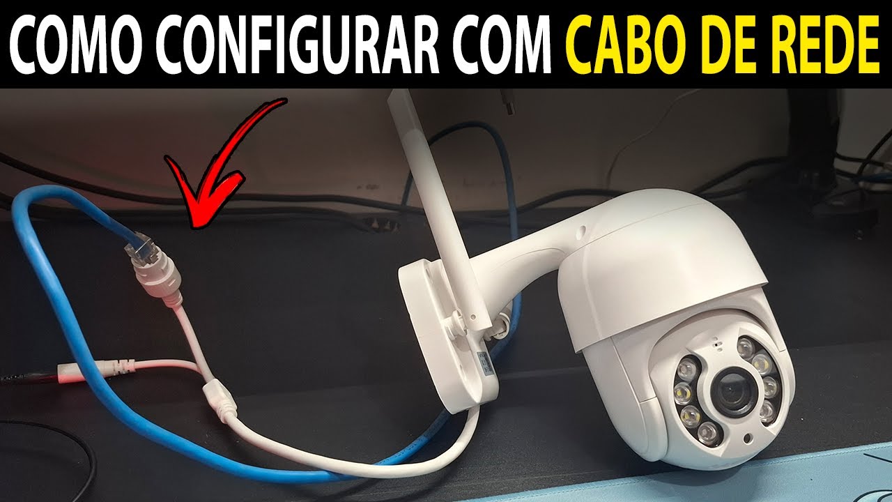 COMO CONFIGURAR CAMERA IP ICSEE COM CABO DE REDE! CABO DE INTERNET RJ ...