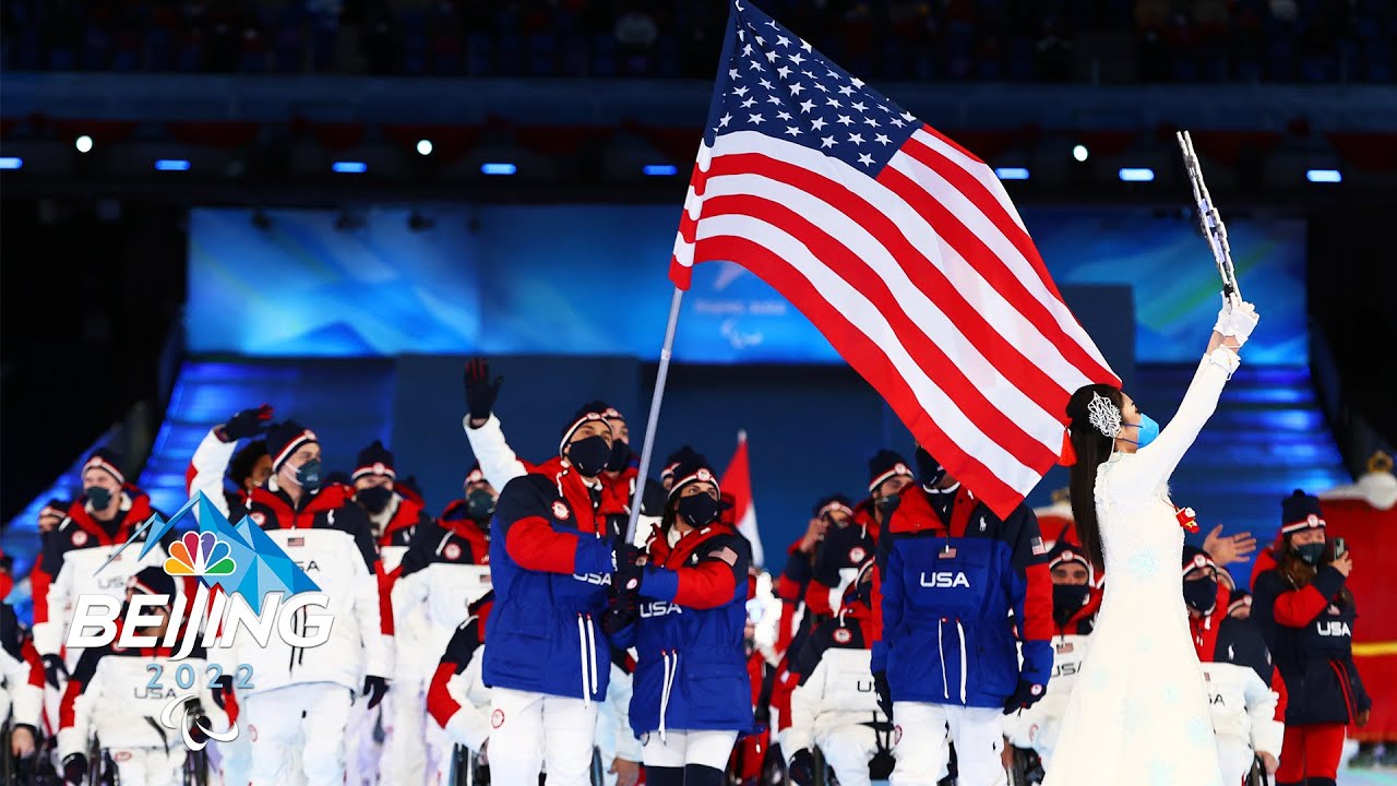 Team USA marches in Winter Paralympic Opening Ceremony NBC Sports