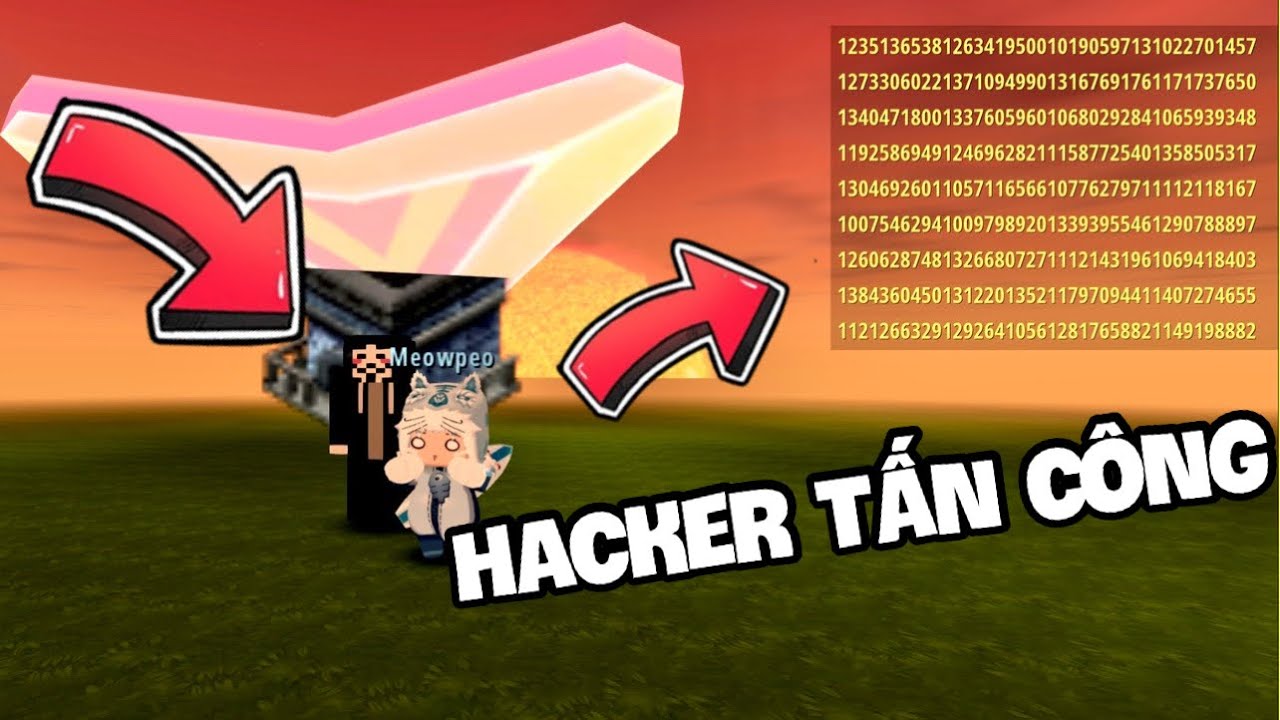 Meowpeo Bị Hacker Bí Ẩn Tấn Công Phá Hủy Mọi Thứ Trong Mini World