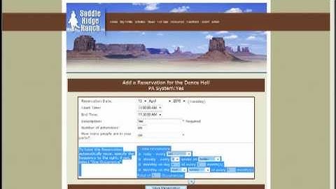 Using the Reservations Feature