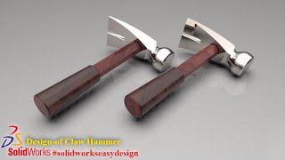 Solidworks Tutorial # 152 How to Make Claw Hammer in SolidWorks by Solidworks Easy Design