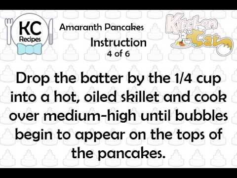 Amaranth Pancakes - Kitchen Cat