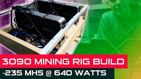 🔴🔴 3090 Mining Rig Build - 235 Mhs @ 640 watts ✅✅