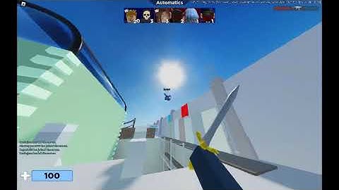 Caught an exploiter fly hacking in roblox arsenal