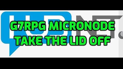G7RPG Allstar micronode -take the lid off.