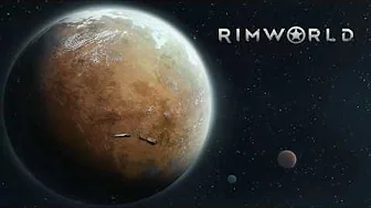 Rimworld main menu/title screen art of the planet in space😎