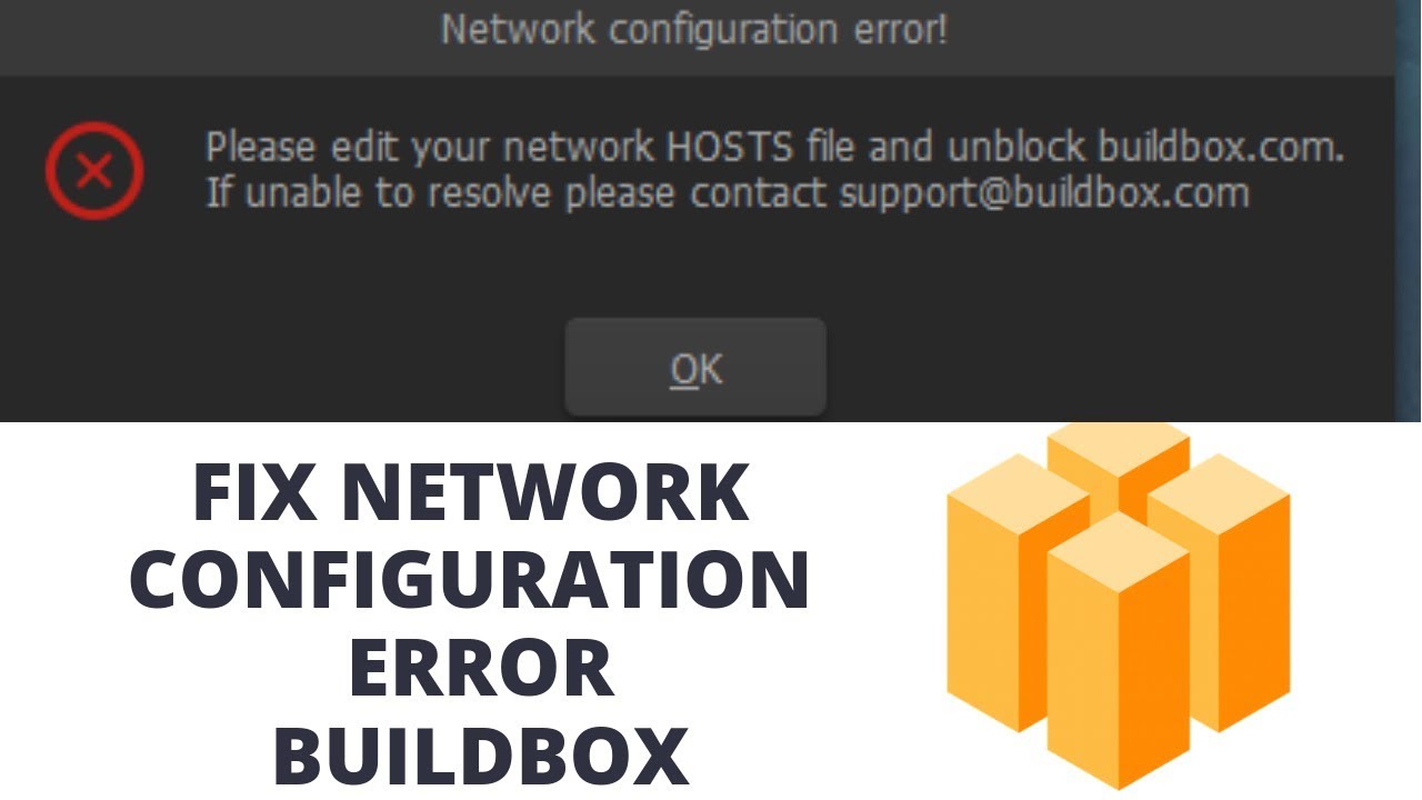 network configuration error buildbox -unblock buildbox from host file