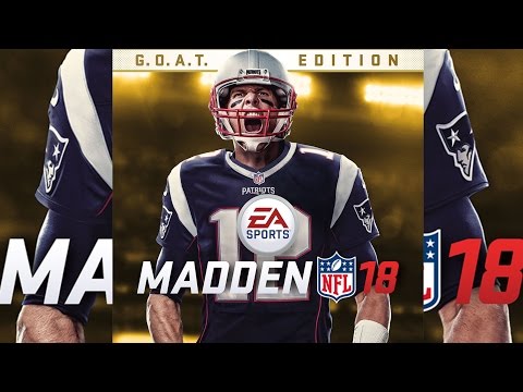 Tom Brady on Madden 18 Cover