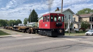 Rarest Train In Ohio!  Dupps Railroad Tiny Locomotive Struggles & Pulls Giant Freight Cars!   Part 2