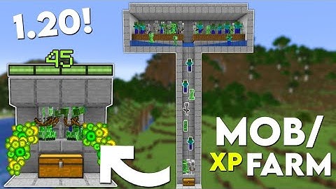 Minecraft: EASY MOB XP FARM TUTORIAL! 1.20 (Without Mob Spawner)