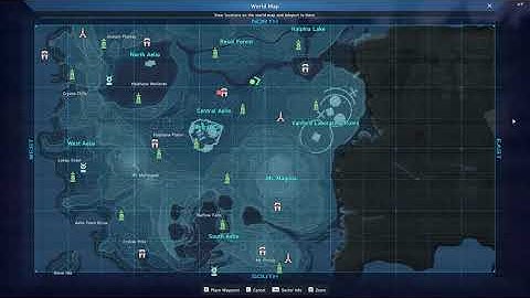 PSO2 NGS - All Cocoon And Tower Location In New Genesis..