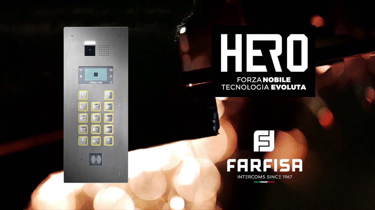 Scopri il posto esterno antivandalo Hero by Farfisa