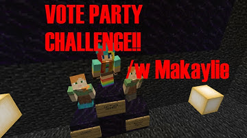 Minecraft OP Factions : OPENING 16 VOTE PARTY CRATES!! [/w Makaylie]