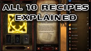 Diablo 3 - How To Use Kanai's Cube Powers ALL 10 RECIPES