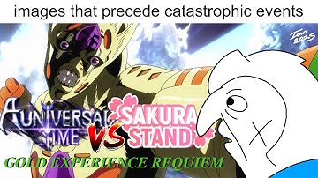 [AUT VS. SAKURA STAND] GOLD EXPERIENCE REQUIEM SHOWCASE + ABILITY COMPARISON