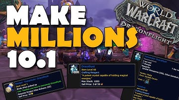 Make Millions In Patch 10.1 With Dracothyst Alchemy! WoW Dragonflight Goldfarming