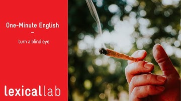 ONE-MINUTE ENGLISH: turn a blind eye LEARN WITH LEXICAL LAB